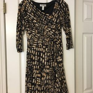 Dress barn printed wrap dress
